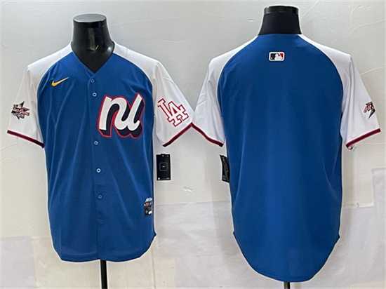 Mens National League Los Angeles Dodgers Blank Blue Alternate 2025 All-Star Edition Limited Stitched Jersey->2025 mlb all-star->MLB Jersey