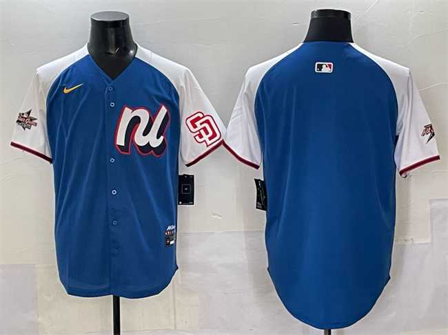 Mens National League San Diego Padres Blank Blue Alternate 2025 All-Star Edition Limited Stitched Jersey->2025 mlb all-star->MLB Jersey