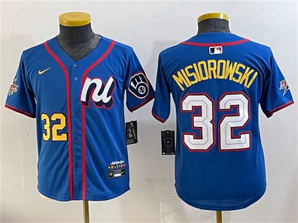 Womens National League #32 Jacob Misiorowski Blue 2025 All-Star Edition Limited Stitched Jersey(Run Small)->2025 mlb all-star->MLB Jersey