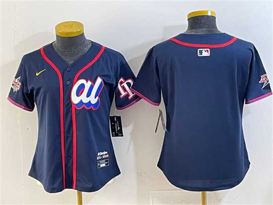 Womens American League Tampa Bay Rays Blank Navy 2025 All-Star Edition Limited Stitched Jersey(Run Small)->2025 mlb all-star->MLB Jersey