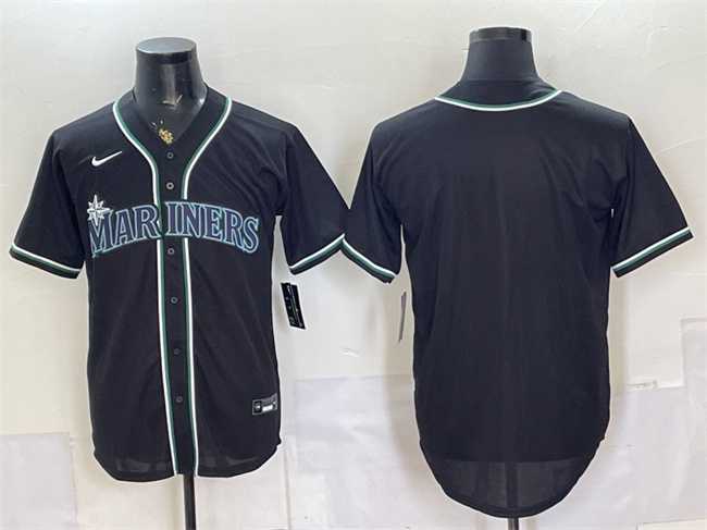 Mens Seattle Mariners Blank 2026 Fashion Replica Black Out Stitched Jersey->seattle mariners->MLB Jersey