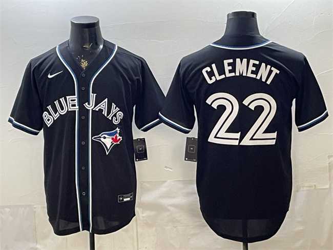 Mens Toronto Blue Jays #22 Ernie Clement 2026 Fashion Replica Black Out Stitched Jersey->toronto blue jays->MLB Jersey