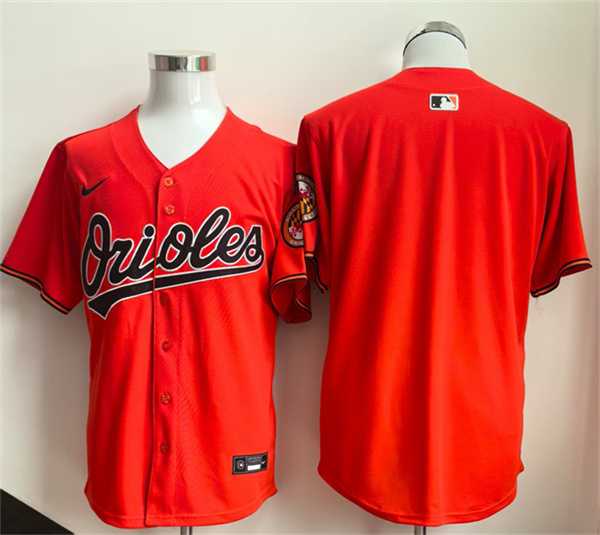 Men%27s Baltimore Orioles Blank Orange Limited Stitched Jersey->atlanta braves->MLB Jersey