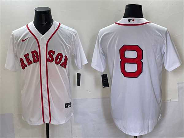 Mens Boston Red Sox #8 Carl Yastrzemski White Cool Base Stitched Jersey->boston red sox->MLB Jersey