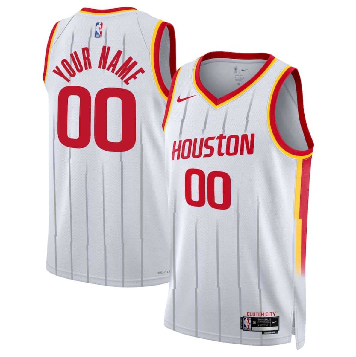 Men%27s Houston Rockets Actiive Player Custom White 2026-27 Association Swingman Stitched Jersey->customized nba jersey->Custom Jersey