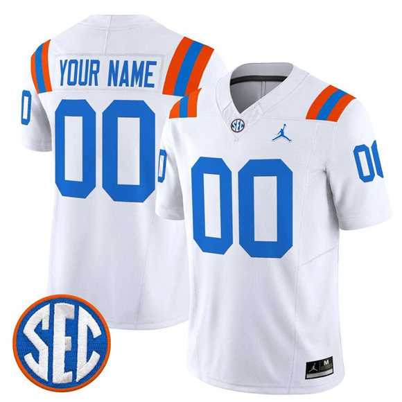 Men%27s Florida Gators ACTIVE PLAYER Custom White F.U.S.E. 1960s Throwback Vaport Limited Stitched Jersey->customized ncaa jersey->Custom Jersey