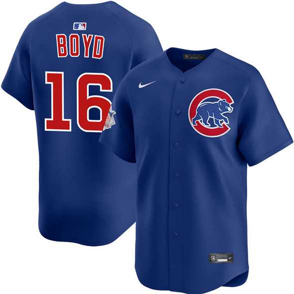 Men%27s Chicago Cubs #16 Matthew Boyd Royal Limited Stitched Jersey Dzhi->chicago cubs->MLB Jersey