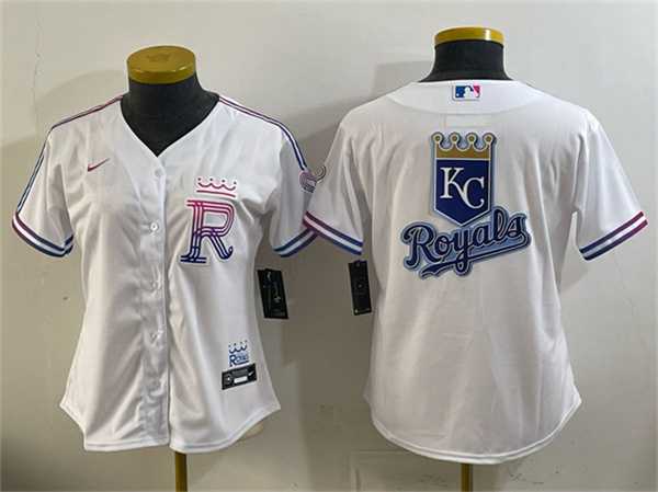 Women%27s Kansas City Royals Team Big Logo White 2026 City Connect Stadium Stitched Jersey Dzhi->mlb womens jerseys->MLB Jersey