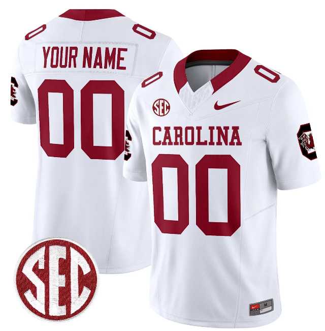 Men%27s South Carolina Fighting Gamecocks Custom White F.U.S.E. Stitched Jersey->customized nfl jersey->Custom Jersey