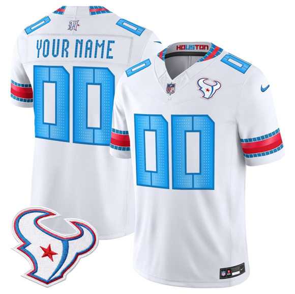 Men%27s Houston Texans Active Player Custom White 2026 F.U.S.E. Rivalries Vapor Untouchable Limited Football Stitched Jersey->customized nfl jersey->Custom Jersey