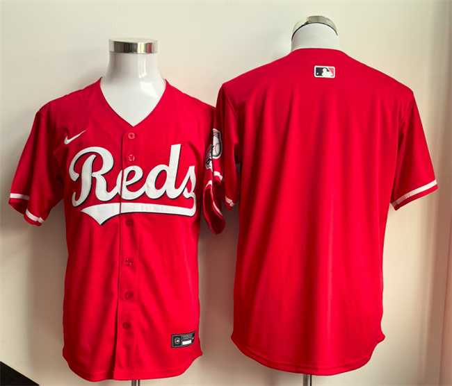 Men%27s Cincinnati Reds Blank Red Limited Stitched Jersey->cleveland guardians->MLB Jersey
