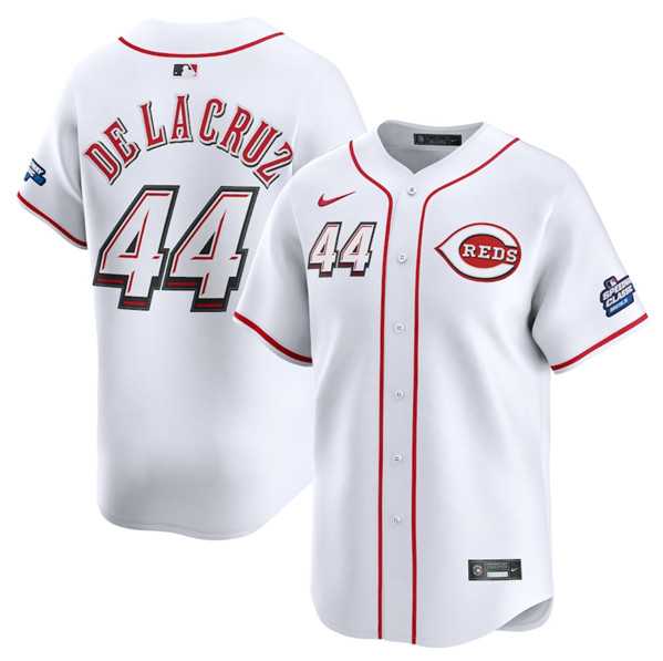 Men%27s Cincinnati Reds #44 Elly De La Cruz White 2025 Speedway Classic Home Limited Stitched Jersey Dzhi->cincinnati reds->MLB Jersey