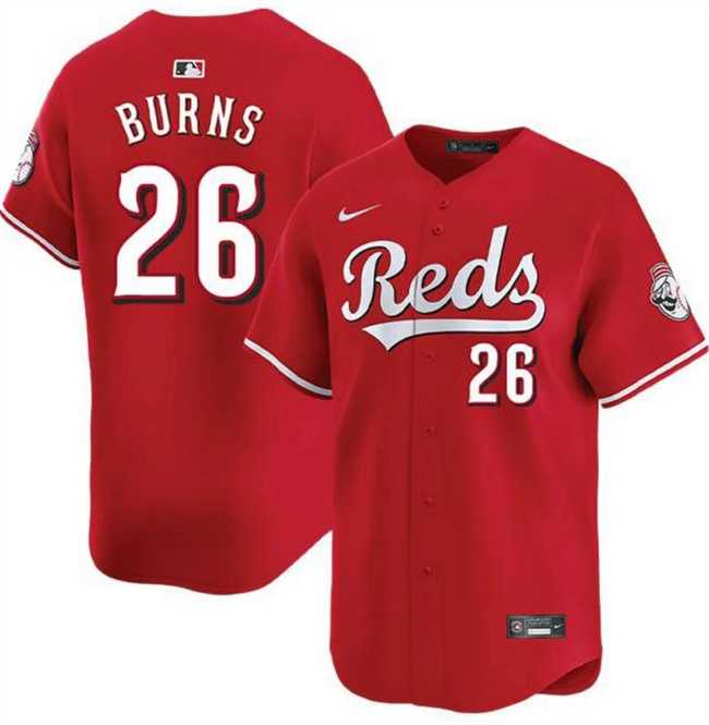 Men%27s Cincinnati Reds #26 Chase Burns Red Limited Stitched Jersey Dzhi->cincinnati reds->MLB Jersey