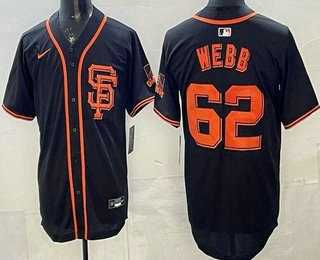 Men%27s San Francisco Giants #62 Logan Webb Black Limited Jersey->st.louis cardinals->MLB Jersey