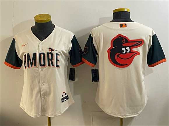 Youth Baltimore Orioles Team Big Logo Natural 2026 City Connect Stadium Stitched Jersey Dzhi->mlb youth jerseys->MLB Jersey