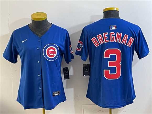Youth Chicago Cubs #3 Alex Bregman Royal Vapor Limited Stitched Jersey->st.louis cardinals->MLB Jersey