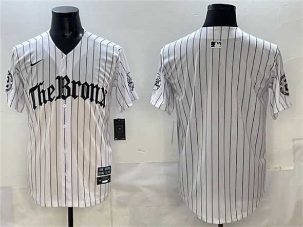 Men%27s New York Yankees Blank White Pinstripe %27Gothic Legacy Edition%27 Vapor Premier Limited Stitched Jersey->new york yankees->MLB Jersey