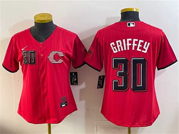 Youth Cincinnati Reds #30 Ken Griffey Jr. Red 2026 City Connect Stadium Stitched Jersey->mlb youth jerseys->MLB Jersey