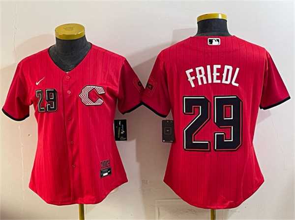 Youth Cincinnati Reds #29 TJ Friedl Red 2026 City Connect Stadium Stitched Jersey->mlb youth jerseys->MLB Jersey