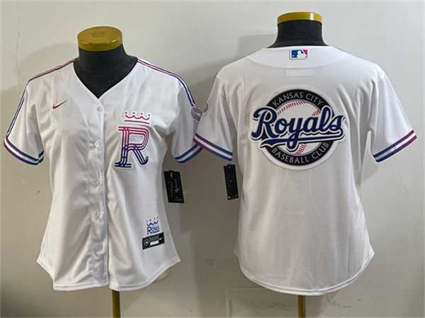 Youth Kansas City Royals Team Big Logo White 2026 City Connect Stadium Stitched Jersey Dzhi->mlb youth jerseys->MLB Jersey