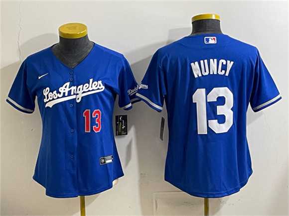 Youth Los Angeles Dodgers #13 Max Muncy Royal Alternate Stadium Stitched Jersey->mlb youth jerseys->MLB Jersey