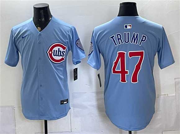 Men%27s Chicago Cubs #47 Trump Blue 2026 2nd Alternate Limited Stitched Jersey->chicago white sox->MLB Jersey