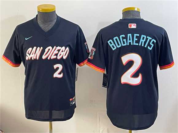 Youth San Diego Padres #2 Xander Bogaerts Obsidian 2026 City Connect Stadium Stitched Jersey->mlb youth jerseys->MLB Jersey