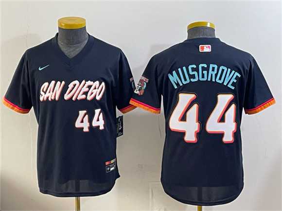 Youth San Diego Padres #44 Joe Musgrove Obsidian 2026 City Connect Stadium Stitched Jersey->mlb youth jerseys->MLB Jersey