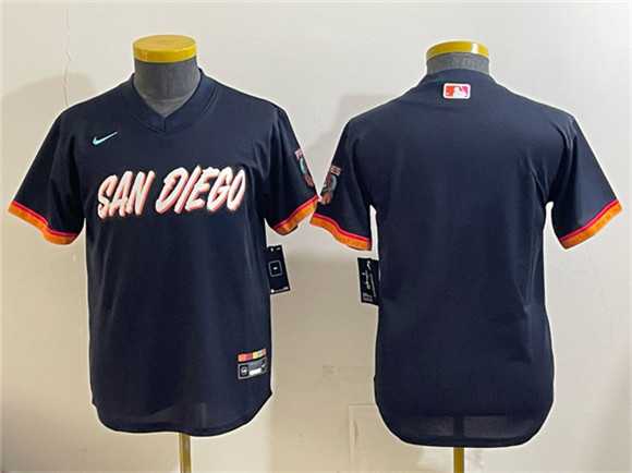 Youth San Diego Padres Blank Obsidian 2026 City Connect Stadium Stitched Jersey->mlb youth jerseys->MLB Jersey