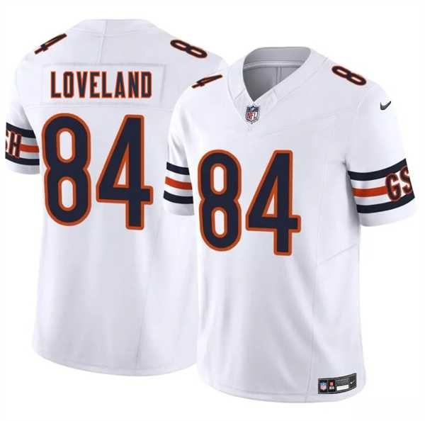 Men & Women & Youth Chicago Bears #84 Colston Loveland White 2025 Draft F.U.S.E. Vapor Untouchable Limited Stitched Jersey->mlb youth jerseys->MLB Jersey