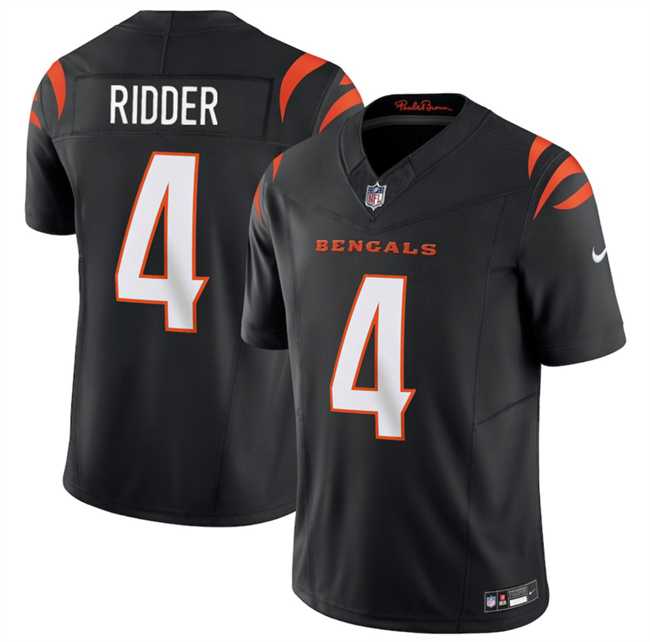 Men & Women & Youth Cincinnati Bengals #4 Desmond Ridder Black 2025 F.U.S.E. Vapor Untouchable Limited Stitched Jersey->chicago bears->NFL Jersey
