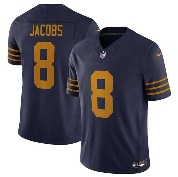 Men & Women & Youth Green Bay Packers #8 Josh Jacobs Navy The 1923 Classic Vapor F.U.S.E. Limited Stitched Jersey->green bay packers->NFL Jersey