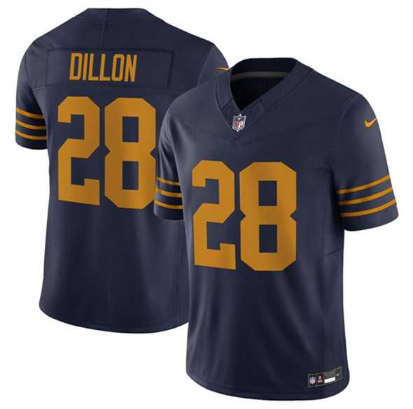 Men & Women & Youth Green Bay Packers #28 A. J. Dillon Navy The 1923 Classic Vapor F.U.S.E. Limited Stitched Jersey->green bay packers->NFL Jersey