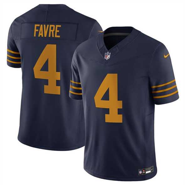 Men & Women & Youth Green Bay Packers #4 Brett Favre Navy The 1923 Classic Vapor F.U.S.E. Limited Stitched Jersey->denver broncos->NFL Jersey