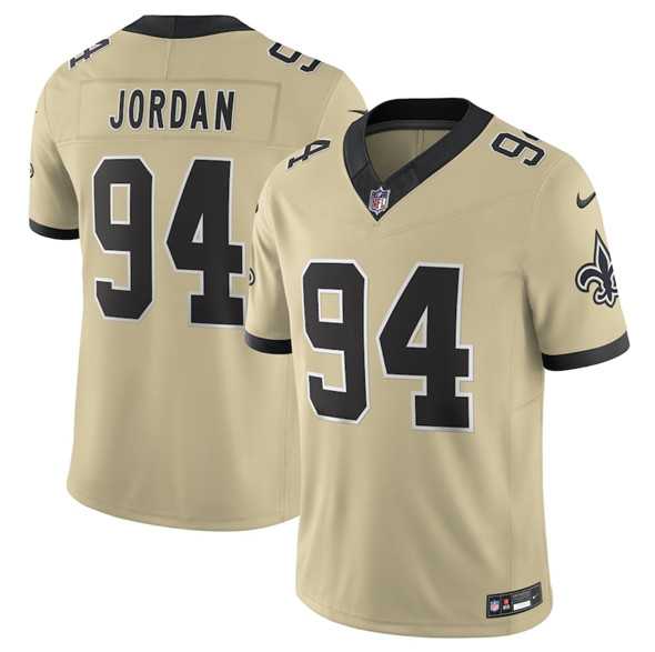 Men & Women & Youth New Orleans Saints #94 Cameron Jordan Gold 2025 F.U.S.E. Alternate Vapor Limited Stitched Jersey->new york giants->NFL Jersey