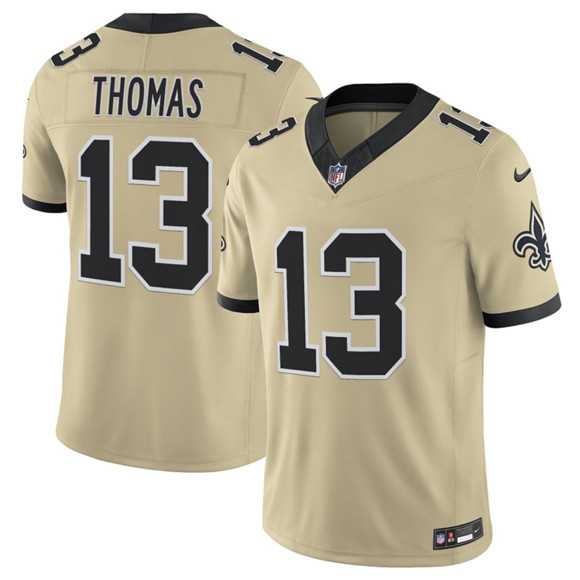 Men & Women & Youth New Orleans Saints #13 Michael Thomas Gold 2025 F.U.S.E. Alternate Vapor Limited Stitched Jersey->new orleans saints->NFL Jersey