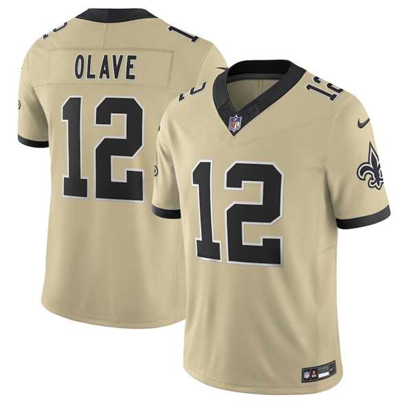 Men & Women & Youth New Orleans Saints #12 Chris Olave Gold 2025 F.U.S.E. Alternate Vapor Limited Stitched Jersey->new orleans saints->NFL Jersey