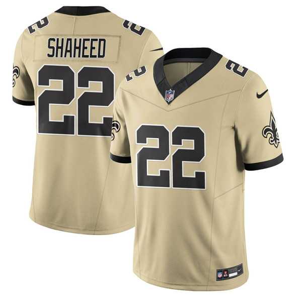 Men & Women & Youth New Orleans Saints #22 Rashid Shaheed Gold 2025 F.U.S.E. Alternate Vapor Limited Stitched Jersey->new orleans saints->NFL Jersey