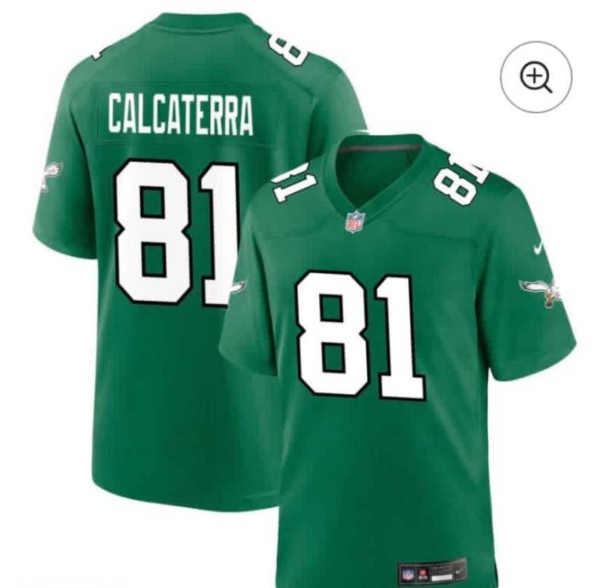Men & Women & Youth Philadelphia Eagles #81 Grant Calcaterra Limited Kelly Green Vapor Jersey->philadelphia eagles->NFL Jersey