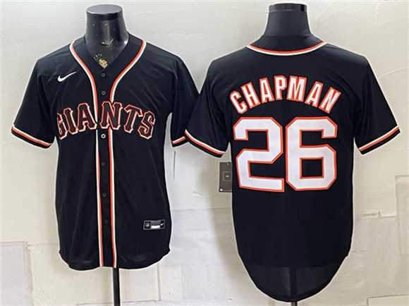 Men%27s San Francisco Giants #26 Matt Chapman 2026 Fashion Replica Black Out Stitched Jersey->seattle mariners->MLB Jersey