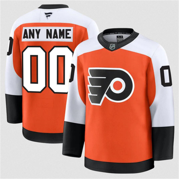 Men%27s Philadelphia Flyers ACTIVE PLAYER Custom Orange 2024-25 Home Stitched Hockey Jersey->customized nfl jersey->Custom Jersey