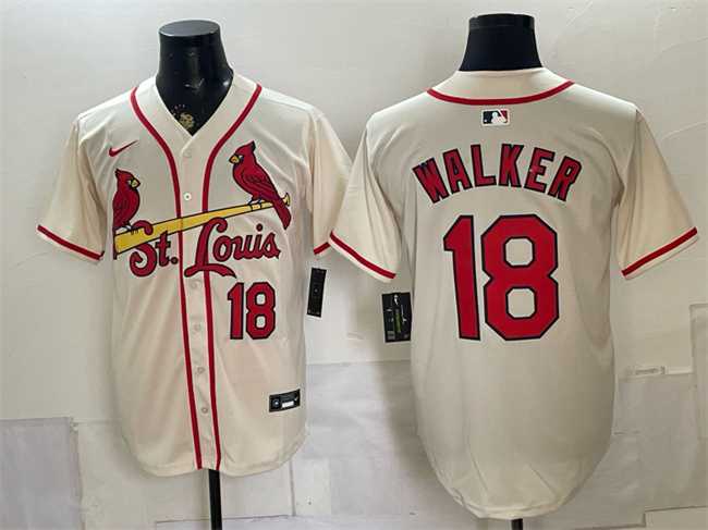 Men%27s St. Louis Cardinals #18 Jordan Walker Cream Limited Stitched Jersey->st.louis cardinals->MLB Jersey