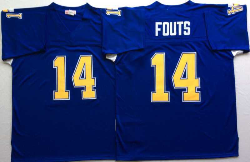 Mens Los Angeles Chargers #14 Dan Fouts Blue Throwback Stitched Football Jersey->los angeles chargers->NFL Jersey