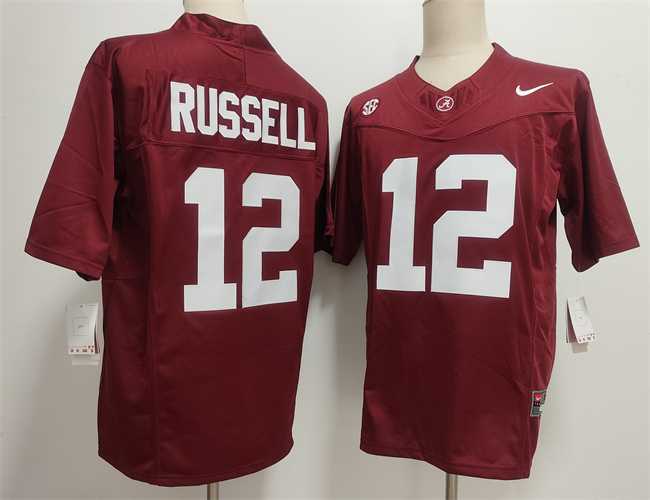 Men%27s Alabama Crimson Tide #12 Keelon Russell Red 2026 F.U.S.E Stitched Football Jersey->alabama crimson tide->NCAA Jersey