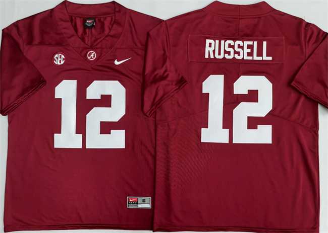 Men%27s Alabama Crimson Tide #12 Keelon Russell Red 2026 Stitched Football Jersey->alabama crimson tide->NCAA Jersey