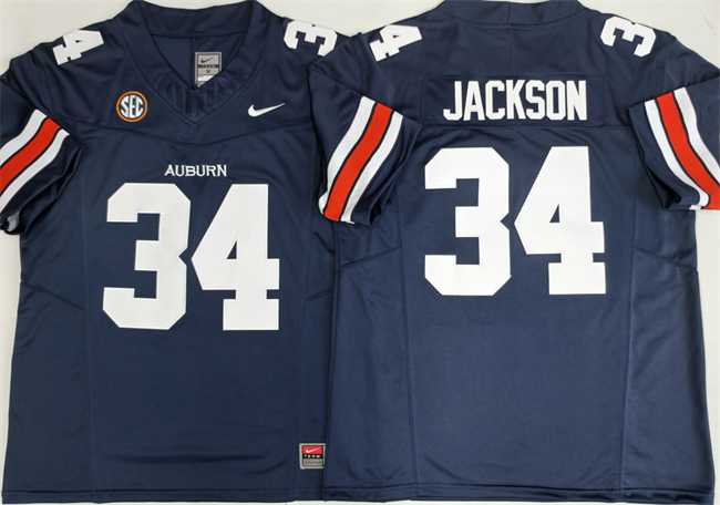 Men%27s Auburn Tigers #34 Bo Jackson Navy 2026 F.U.S.E. Limited Stitched Jersey->alabama crimson tide->NCAA Jersey