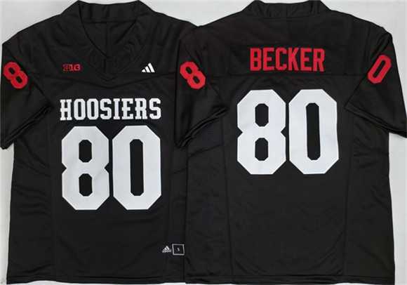 Men%27s Indiana Hoosiers #80 Charlie Becker Black 2026 F.U.S.E. Stitched Basketball Jersey->auburn tigers->NCAA Jersey
