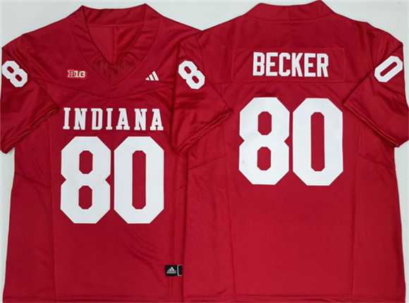 Men%27s Indiana Hoosiers #80 Charlie Becker Red F.U.S.E. Stitched Basketball Jersey->indiana hoosiers->NCAA Jersey