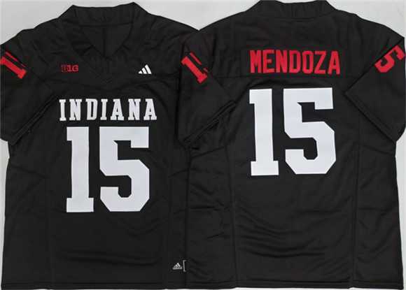 Men%27s Indiana Hoosiers #15 Fernando Mendoza Black F.U.S.E. Stitched Basketball Jersey->auburn tigers->NCAA Jersey