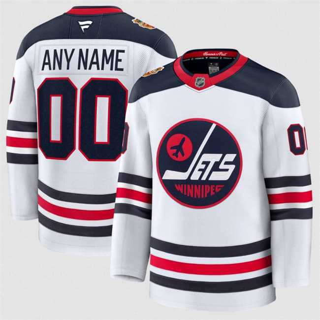 Men%27s Winnipeg Jets Custom White 2026 Home Stitched Hockey Jersey->->Custom Jersey